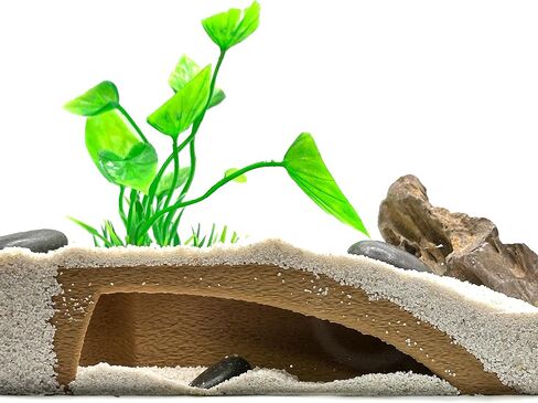 CTWPets Natural Aquarium Tunnel Cave | Shrimp Hide Cave (Black) in Saudi Arabia
