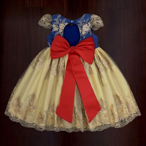 MYRISAM طفل الفتيات فساتين حفلات أعياد الميلاد وحفلات الزفاف ث/أغطية الرأس الأميرة التطريز Bowknot فستان التعميد المعمودية توتو ثوب in Kuwait