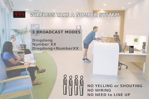 Take a Number System, Indoor Wireless Queue Calling Waiting Number System, 3 Digits Display, 1 Display&1 Keypad in Kuwait