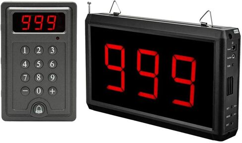 Take a Number System, Indoor Wireless Queue Calling Waiting Number System, 3 Digits Display, 1 Display&1 Keypad in Kuwait