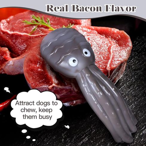 ألعاب مضغ للكلاب للمضغين العدوانيين: ألعاب للكلاب غير قابلة للتدمير للمضغين العدوانيين، بنكهة لحم الخنزير المقدد الحقيقي، ألعاب عظام الكلاب القوية المتينة للكلاب ذات السلالات المتوسطة والكبيرة in Kuwait