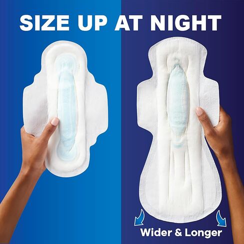 Always Maxi Feminine Pads for Women, Size 2 Long Super Absorbency, with Wings, Unscented, 60 Count in Saudi Arabia