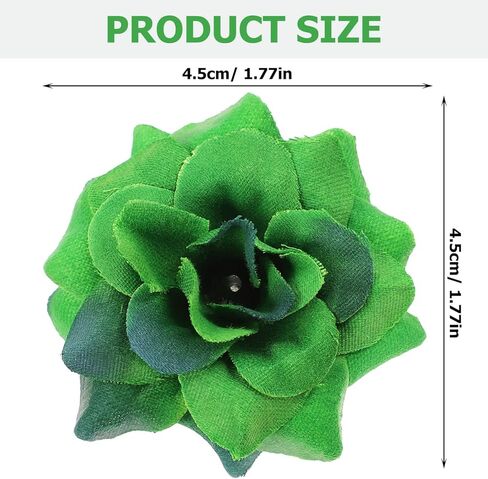 اولي رؤوس زهور ستابيليا صناعية لتزيين حفلات الزفاف، 50 قطعة (اخضر داكن) in Kuwait