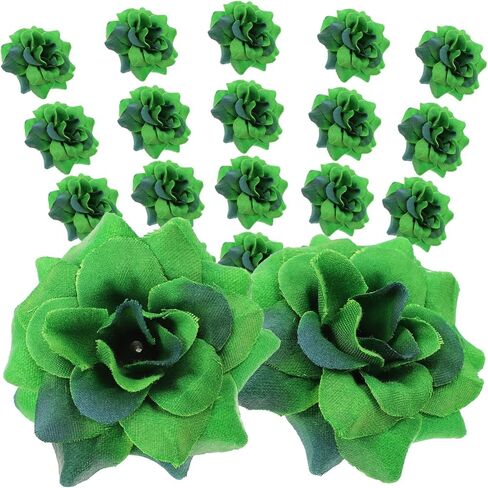 اولي رؤوس زهور ستابيليا صناعية لتزيين حفلات الزفاف، 50 قطعة (اخضر داكن) in Kuwait
