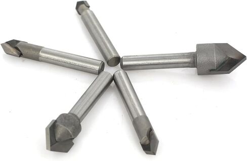 مجموعة لقم راوتر 90 درجة على شكل حرف V من اكيلين، ساق 1/4 انش، اطراف كربيد على شكل حرف V لنحت الخشب والنقش وصنع اللافتات - قطر القطع 1/4 انش، 5/16 انش، 3/8 انش، 1/2 انش، 5/8 انش in Kuwait