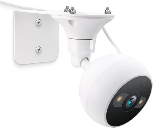 Universal Fit Wall Mount Holder fits for KASA 4MP(KC420WS) /Indoor Pan Tilt Smart (EC70) Security Camera, Durable Metal Camera Stand Compatible with Kasa Camera,White in Kuwait