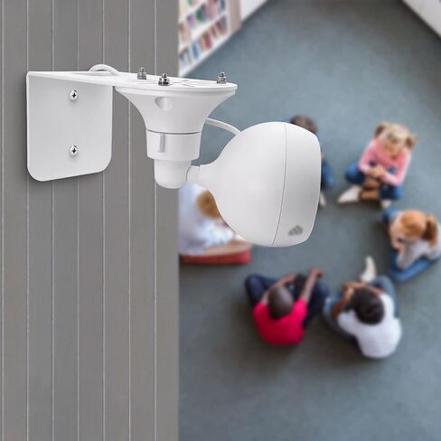 Universal Fit Wall Mount Holder fits for KASA 4MP(KC420WS) /Indoor Pan Tilt Smart (EC70) Security Camera, Durable Metal Camera Stand Compatible with Kasa Camera,White in Kuwait