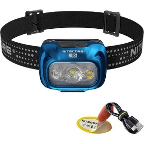 Nitecore NU31 Headlamp, Orange, 550 Lumen LED USB-C Rechargeable with White and Red Beams (Orange) in Kuwait