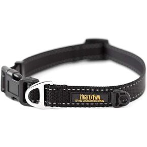 طوق كلب مايتي باو - رؤية عالية - خياطة عاكسة - طوق كلب قابل للتعديل بإبزيم - طوق كلب متين - طوق جرو ممتاز - مناسب لجميع أحجام الكلاب - أطواق مخصصة للكلاب in Kuwait