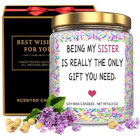 Birthday Gifts for Women Sister Gifts for Sister Best Friends Sister Gifts from Sister Thank You Gifts for BFF Bestie Clove Scented Soy Candles Gifts for Her Friendship Gifts in Saudi Arabia