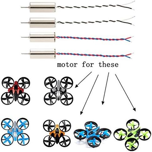 XiaoPengYo Mini RC Quadcopter Accessories Mini RC Drone Motor for HS210 Mini Drone SP350 E61HW H36 F36 T36 NH010 E010 Spare Parts 08 Drone NH330 NH320 KY905 in Saudi Arabia