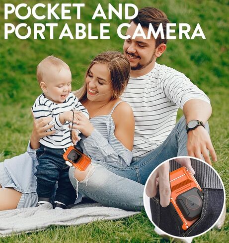 Omzer Digital Point and Shoot Camera - 4K Vlogging Video Cameras with 2.88" Screen - 48MP Compact & Portable Camera with 18X Zoom for Beginners Teens Kids with 32G Sd Card - Black in Kuwait