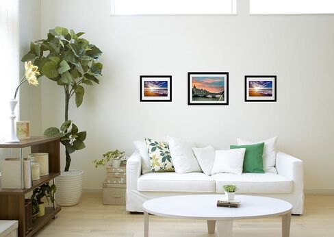 إطار صورة عائم باللون الأسود مقاس 11 × 14 - يشتمل على كل من أدوات التعليق المرفقة - يمكن تعليقه عموديًا أو أفقيًا - شاشة زجاجية شفافة للصور مقاس 5 × 7، و8 × 10، حتى 11 × 14 in Kuwait