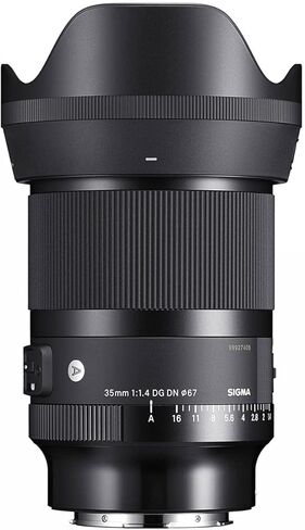 عدسة سيجما AF 35 مم f/1.4 DG DN Art لهاتف Sony E، حزمة مع مجموعة برامج Corel Mac، مجموعة مرشح 67 مم، حافظة، غلاف، منظف العدسات، مجموعة التنظيف، حبل غطاء العدسة in Saudi Arabia