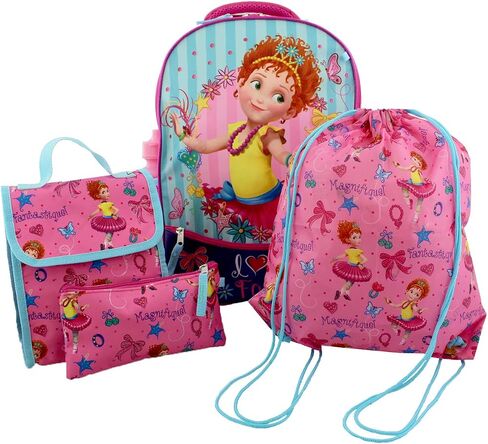 Fancy Nancy Girls 5 piece Backpack and Snack Bag School Set in Kuwait