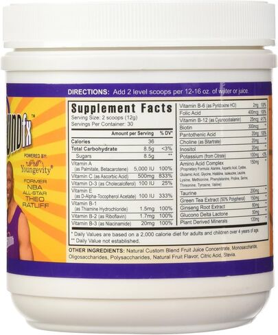 Youngevity Rebound Fx Citrus Powder, 360g – Supplement for Energy, Enriched with Vitamins, Minerals and Antioxidants – Immune System Booster Powder - Energy Vitamins Drink Mix for Women & Men (2 Pack) in Saudi Arabia
