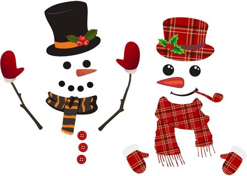 2Ps ملصقات عيد الميلاد ويندوز الثلاجة رجل الثلج لطيف مضحك الثلاجة ملصقات الحائط رجل الثلج الشارات خزانة الزجاج ملصقات الديكور القابل للإزالة ملصقات الحائط لديكورات عيد الميلاد المنزلية in Kuwait