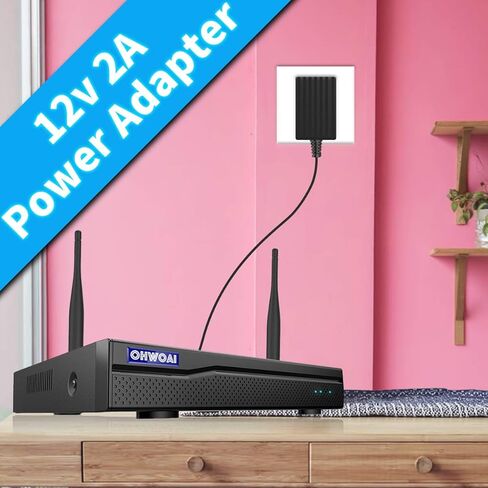 اوهو واي مزود طاقة 100-240 فولت لجهاز CCTV NVR، نظام مراقبة NVR تيار متردد. محول تيار متردد لـ اوهو واي NVR، مزود طاقة مسجل الفيديو. in Kuwait