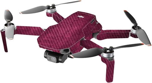 جلود قوية من ألياف الكربون متوافقة مع طائرة DJI Mini 2 المحمولة بدون طيار - حماية من الرخام الذهبي الأسود، لمسة نهائية متينة من ألياف الكربون سهلة الاستخدام، مصنوعة في الولايات المتحدة الأمريكية in Saudi Arabia