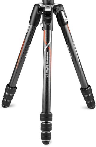 Manfrotto Befree GT 4-Section Carbon Fiber Travel Tripod with 496 Ball Head, Black in Saudi Arabia