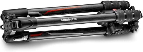 Manfrotto Befree GT 4-Section Carbon Fiber Travel Tripod with 496 Ball Head, Black in Saudi Arabia