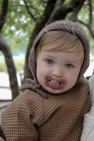 لهايات BIBS - مجموعة الأزياء الراقية | لهاية أطفال خالية من مادة BPA | صنع في الدنمارك | مجموعة من 2 لهايات مميزة بلون هيذر | الحجم 0-6 أشهر in Saudi Arabia
