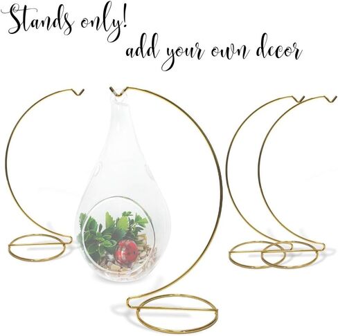 حوامل عرض الزينة الذهبية من BANBERRY DESIGNS - مجموعة من 4 حوامل - حامل زينة عيد الميلاد من المعدن النحاسي بطول 11 بوصة... in Kuwait