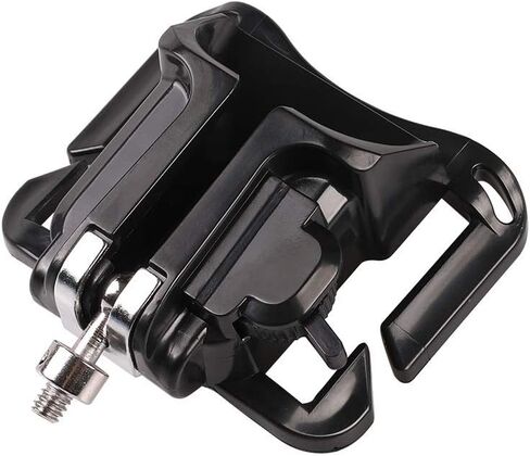 بييي حامل حزام الخصر للكاميرا، مشبك حزام الكاميرا مع برغي تثبيت 1/4 انش سريع الفك لكاميرا دي اس ال ار، اسود، L in Kuwait