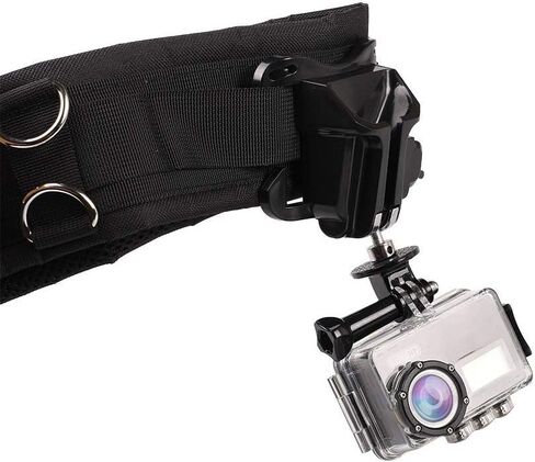 بييي حامل حزام الخصر للكاميرا، مشبك حزام الكاميرا مع برغي تثبيت 1/4 انش سريع الفك لكاميرا دي اس ال ار، اسود، L in Kuwait