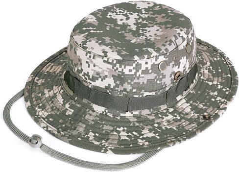 Kolumb Unisex Military Boonie Hat- Premium Soft Cotton & Polyester Fabric, Sturdy Stitching Wide Brimmed Mens & Womens Boonie Hat- Top Camo Bucket Hat In Attractive Colors For Sports Fishing Beach, Light Green in Saudi Arabia