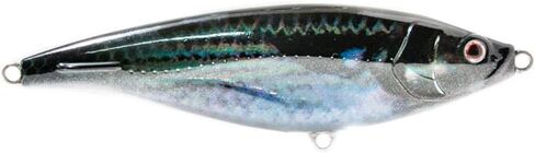 Nomad Design Madscad 115 Sinking SW Twitchbait - Ideal for Snook, Striped Bass - BKK Diablo 5X Singles 3/0 Hooks, 4-1/2 inch - 1-1/2 oz, Mack Tuna in Saudi Arabia