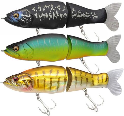 Proaovao Lifelike 3 Fishing Lures for Bass Trout Perch- Jointed Swimbait Hard Bait Freshwater Saltwater Fishing Gear Tackle Lures Kit in Saudi Arabia