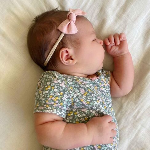 عصابات رأس من النايلون للفتيات الصغيرات من VOBOBE، أقواس شعر من الكتان، أربطة شعر مرنة محايدة للأطفال حديثي الولادة، مجموعة من 14 قطعة (النوع B) in Kuwait