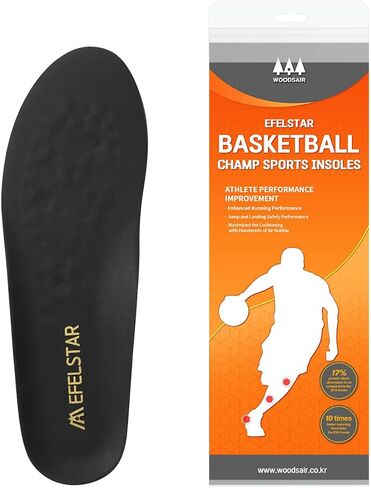 Sport Athletic Shoe Insoles for Basketball Shock Absorption Inserts Performance Insoles Comport Insoles WOODSAIR Champ Insole (8.5-9 Women / 7.5-8 Men) in Saudi Arabia