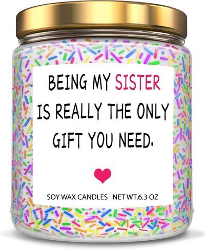 Birthday Gifts for Women Sister Gifts for Sister Best Friends Sister Gifts from Sister Thank You Gifts for BFF Bestie Clove Scented Soy Candles Gifts for Her Friendship Gifts in Saudi Arabia