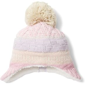 THE NORTH FACE Fair Isle Earflap Beanie (Infant) Cameo Pink/Multicolor 0-6 mos, Cameo Pink/Multicolor, 0-6 mos in Kuwait