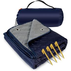 Waterproof Outdoor Blankets for Sports Events,Picnic,Camping Hiking and Travel(Navy&Grey) in Kuwait