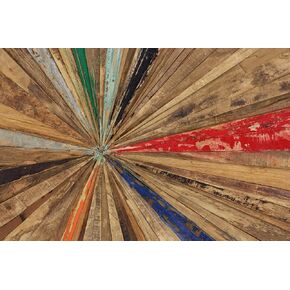 Deco 79 Rustic Teak Wood Abstract Wall Decor, 39" x 1" x 18", Brown in Kuwait