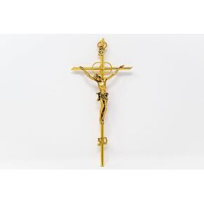 50th Golden Cross, Golden Anniversary Crucifix, Catholic Gifts & Lourdes Prayer Card in Kuwait