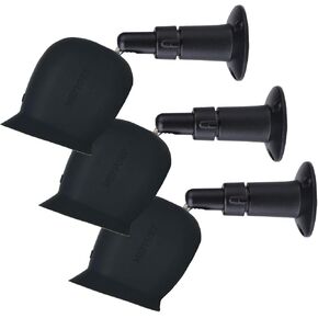 غطاء حماية من السيليكون مع تصميم مزدوج الطبقات لمظلة الشمس، شفاف (ليس غامضًا) مع حامل جداري معدني آمن قابل للتعديل متوافق مع Arlo Pro وArlo Pro 2 (3 مجموعات، أسود) in Kuwait