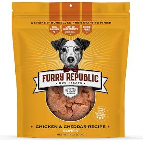 Furry Republic Chicken and Cheddar Recipe Bones 6oz, Natural (850002221060)