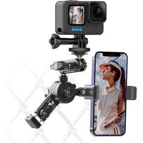 ملحقات حامل حامل السياج لـ Gopro - ULANZI CM010 Action Camera سياج مشبك حامل الهاتف ملحقات تسجيل الفيديو لـ Gopro Hero 12 11 10 9 8 7 6 5 أسود/DJI Action 3 4/insta360 in Kuwait