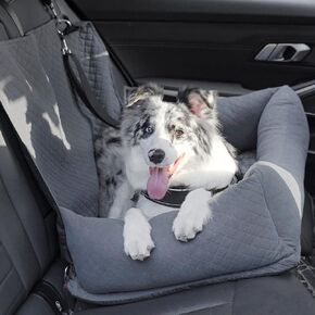 مقعد سيارة للكلاب من Dlownne للكلاب المتوسطة الكبيرة، سرير سيارة للكلاب، مقعد معزز للحيوانات الأليفة مع أشرطة قابلة للتعديل، حبال أمان متعددة الوظائف، سرير سفر للكلاب، مقاعد خلفية للسيارة قابلة للإزالة وقابلة للغسل، تناسب حقيبة السيارة ذات الدفع الرباعي in Kuwait