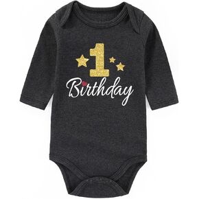 BESDEAR 1st One Outfit Baby First Birthday Outfit Boy Baby Clothes Funny Baby Bodysuits First Birthday Gifts