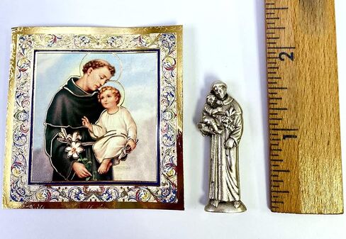 Religious Gifts St Saint Gerard Mini Gift Set Tiny Statue & Prayer Card 1 Inch Long in Saudi Arabia