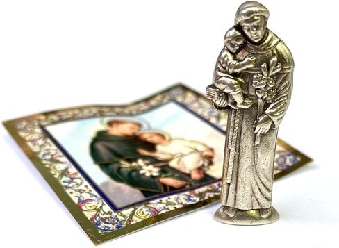 Religious Gifts St Saint Gerard Mini Gift Set Tiny Statue & Prayer Card 1 Inch Long in Saudi Arabia