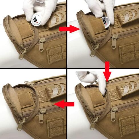 Tactical Dog Backpack Harness for Large Breed Original Design Metal Buckle Vest with Side Bags Pouches for Service Working Training (Khaki (with 2 Pouches), L) in Saudi Arabia