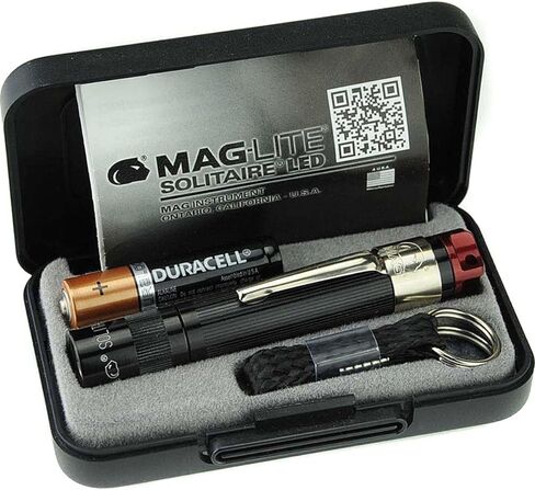 Maglite, Solitaire Spectrum Series LED Flashlight, AAA, Black Body, Red LED Light in Saudi Arabia