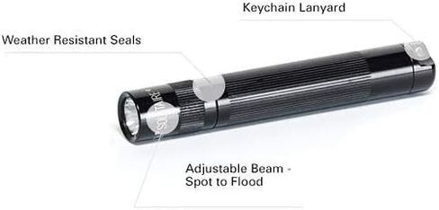 Maglite, Solitaire Spectrum Series LED Flashlight, AAA, Black Body, Red LED Light in Saudi Arabia