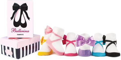 Trumpette Baby-girls Newborn New Ballerina Sock Set, Multi, Small (0-12Months) in Saudi Arabia